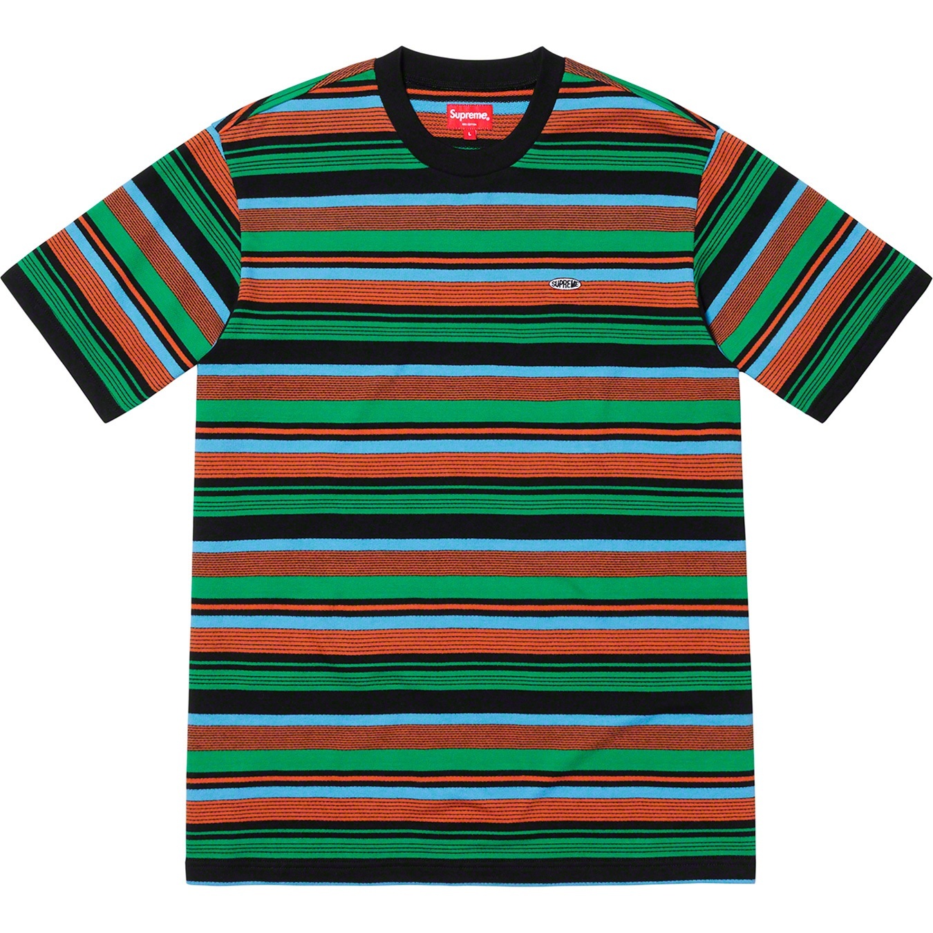Multi Stripe S/S Top view 3